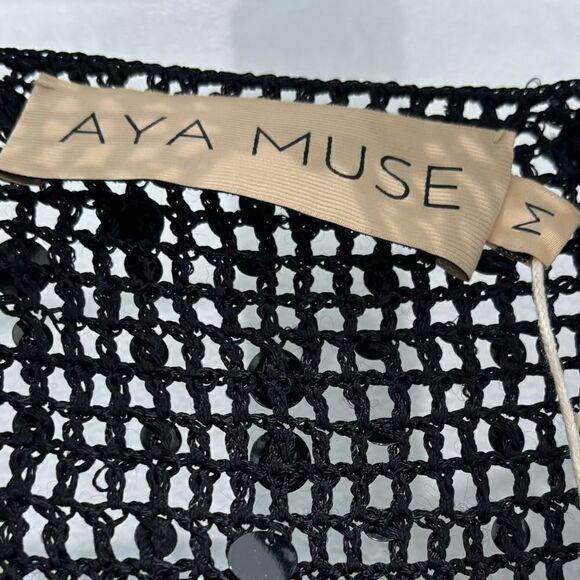 NWT Aya Muse Gyra knit cut out long dress - Picture 8 of 10